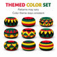 Funny Guy Mugs Footbag Balls 3 Pack Handmade Crocheted Kick Toss Balls from Guatemala Assorted Patterns Rasta