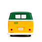 Jada Toys - Hollywood Rides TMNT 1961 VW Bus - Die-Cast Model Car - Opening Doors, Detailed Interior - 1:32 Scale Collectible - Age 8+, Green & Yellow