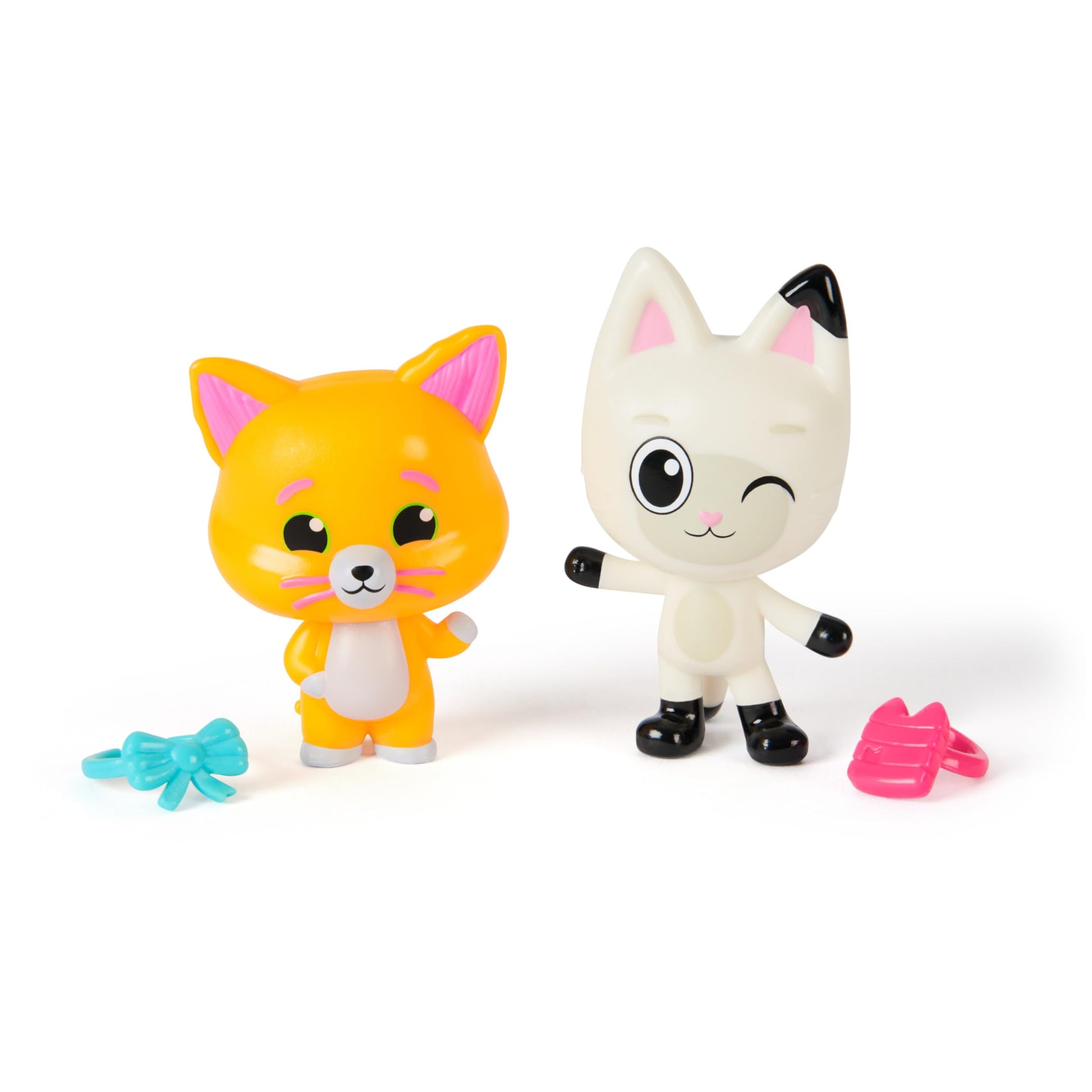 Gabby's Dollhouse: The Movie - Panda Paw & Leopold Figure Set with 2 Accessories for Ages 3+
