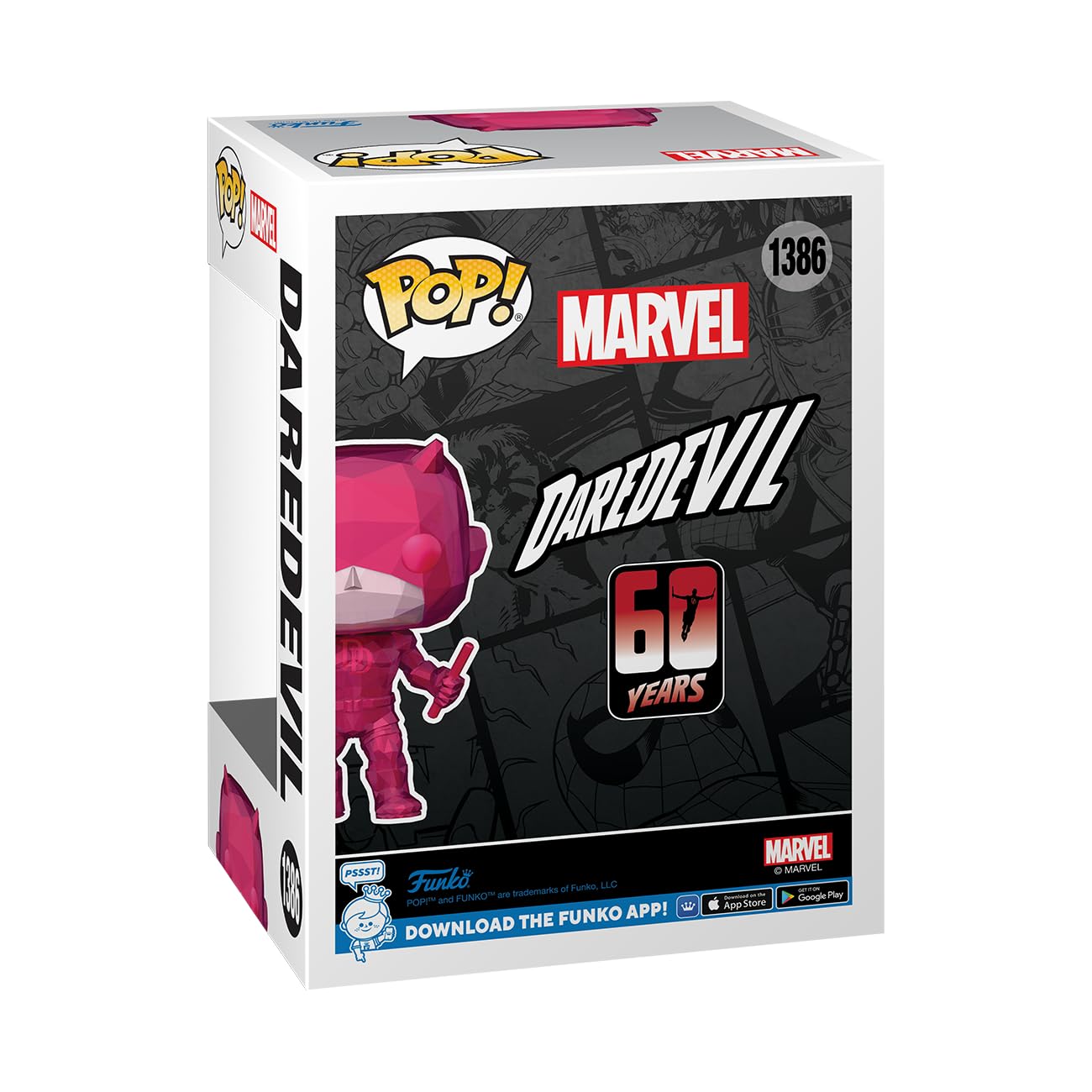 Funko Pop Marvel: Daredevil 60th Anniversary - Daredevil - (Facet) - Marvel Comics - Collectable Vinyl Figure - Gift Idea - Official Merchandise