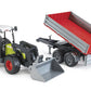 Bruder 02112 Claas Nectis 267 F with Front Loader & Tipping Trailer