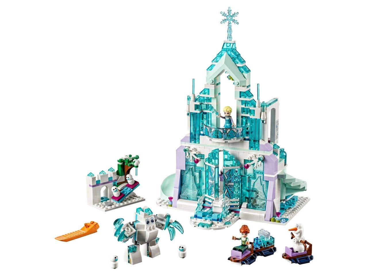 LEGO Disney Frozen Elsa's Magical Ice Palace 43172 Toy Castle Building Kit with Mini Dolls, Castle Playset with Popular Frozen Characters Including