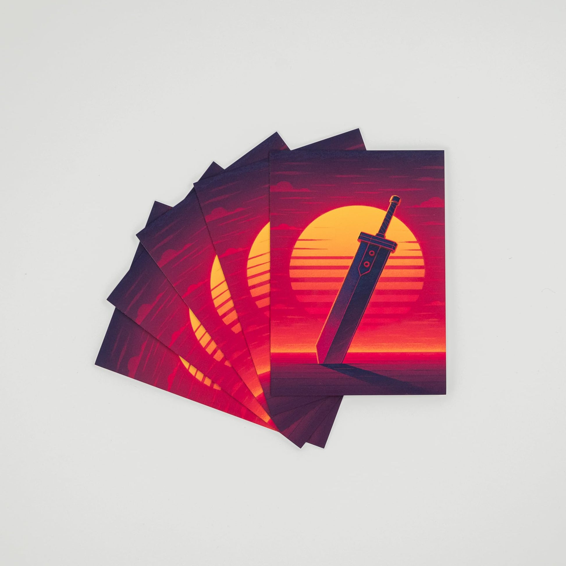 MTG Sleeves by Arcanum Industries, 103 Matte Card Sleeves for Magic The Gathering & TCG - Premium Shuffle Feel & Borderless Art with Black Interior