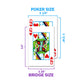 Copag Legacy Design 100% Plastic Playing Cards, Bridge Size (Narrow) Regular Index Red/Blue