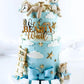 "We Can Bearly Wait" Baby Shower Cake Topper, Gold Acrylic Bear Theme Party Cake Topper, Welcome Baby,Pregnancy Announcement,Baby to Be for Baby