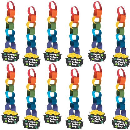 St. Patrick's Rainbow Paper Chain Ck-12 - Crafts for Kids and Fun Home Activities