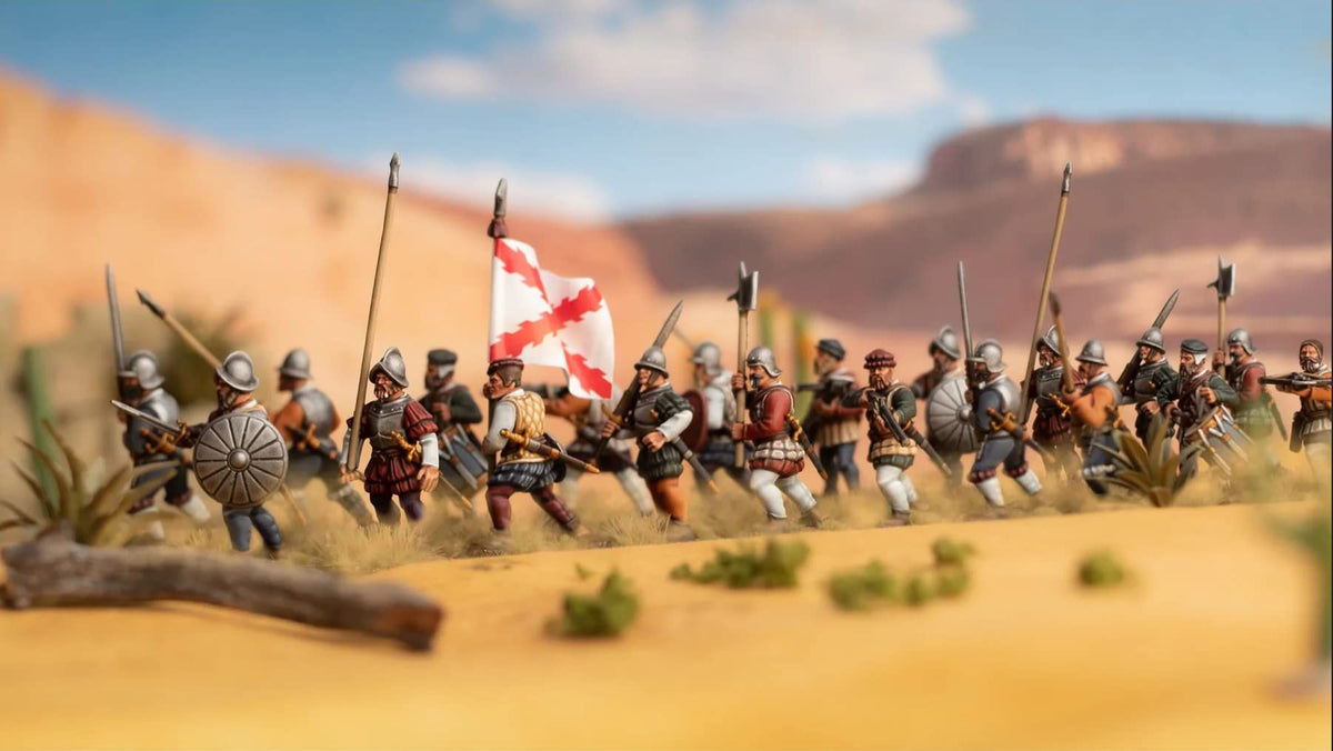 Renaissance: Conquistadors (24 Multi-Part Hard Plastic 28mm Figures)