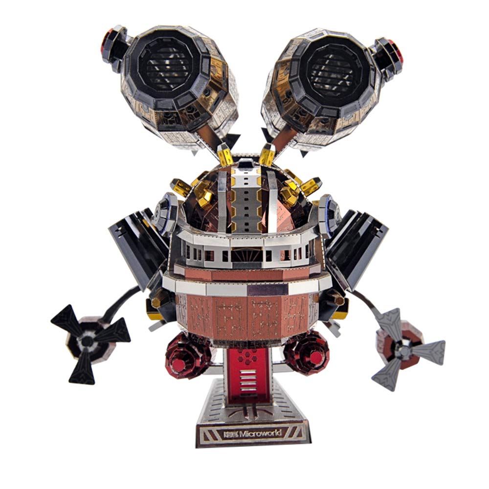 Microworld Metal Model Kits, Whale Base 3D Puzzles for Adults, DIY Challenge 3D Metal Puzzles, Brain Teaser Art Craft Gifts Toys for Teens