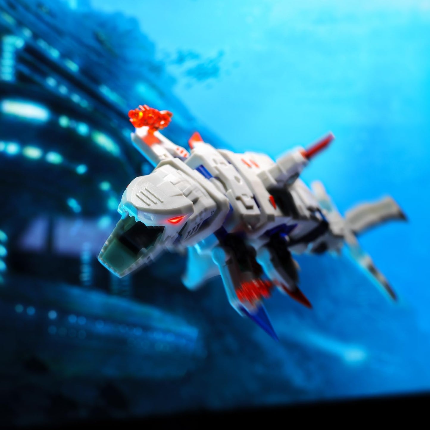 52TOYS BEASTBOX BB-17GW Great White Deformation Toys Action Figure, Converting Toys in Mecha and Cube, Perfect Birthday Party Gift for Teens