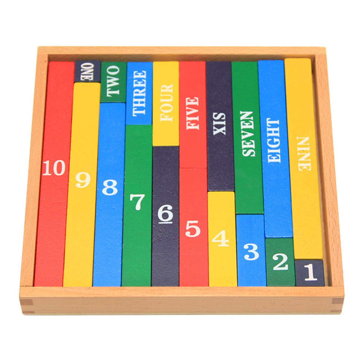 Mfumyy Montessori Math Materials for Preschool, Wood Small Numerical Rods,Educational Counting Toy,Math Blocks,Addition and Subtraction Games