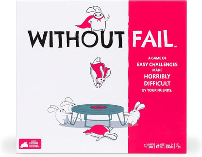 Exploding Kittens Without Fail 2+ Players - Ages 10+ - 20 Minutes to Play - A Card Game of Easy Challenges Made Difficult - Couples, Date Night, Adult