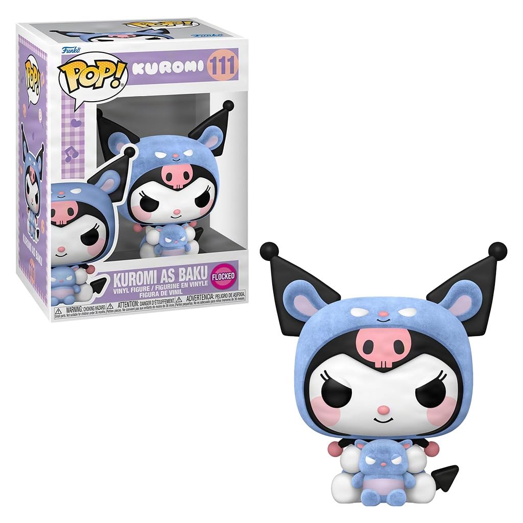 Pop! Animation: Kuromi as Baku Flocked #111 Sanrio Vinyl Figure Limited Edition