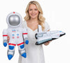 Outer Space Mission Inflatable Astronaut & Space Shuttle (Set of 2)