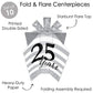 Big Dot of Happiness We Still Do - 25th Wedding Anniversary - Table Decorations - Anniversary Party Fold and Flare Centerpieces - 10 Count