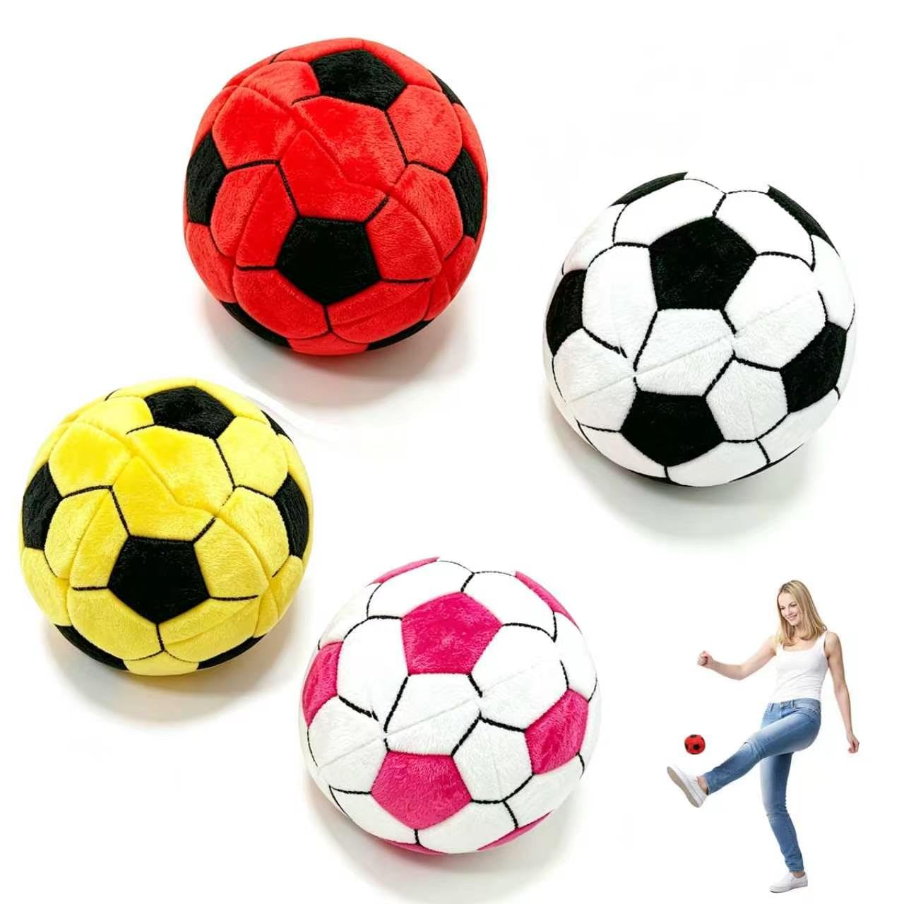 EAKSA 4Pack Soft Soccer Footbags, Juggling Balls for Foot Coordination, Lightweight Mini Kick Balls for Teens & Adults, Helps Improve Agility
