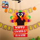 AMAZYJ Turkey Craft Kits Thanksgiving & Autumn |Thankful Turkey Making Kit |DIY Festive Fall Thanksgiving Party Game |Door Hanging Ornament Decoration