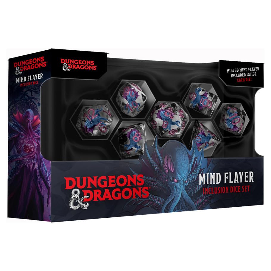 Dungeons and Dragons Mind Flayer Inclusion dice