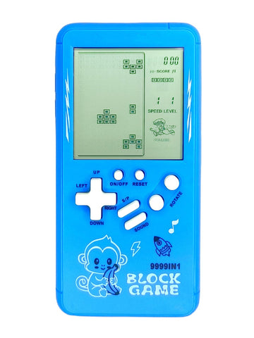TAQY Cute Cartoon Pattern Brick Game Console Built-in Multi-Block Games Racing/Tank Battle Retro Pocket Machine Electronic Game Portable Toys for