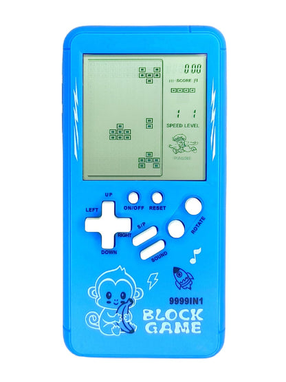 TAQY Cute Cartoon Pattern Brick Game Console Built-in Multi-Block Games Racing/Tank Battle Retro Pocket Machine Electronic Game Portable Toys for