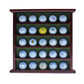 DisplayGifts Golf Ball Display Case Wall Rack Cabinet, NO Door, GB25 (Mahogany)