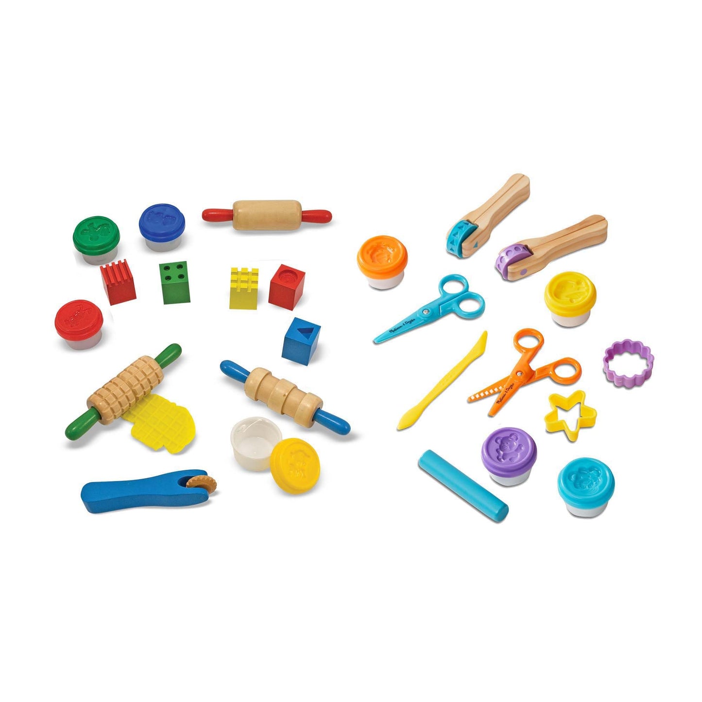 Melissa & Doug Modeling Dough & Sculpting Tools, 8 Tubs of Playdough Modeling Clay with Cutters, Rollers & Molds, Arts & Crafts Kit & Accessories,