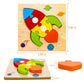 SKYFIELD Wooden Vehicle Toddler Puzzles for 1 2 3 Years Old Boys & Girls, Baby STEM Educational Toy Gift with 4 Vehicles Montessori Learning Puzzles