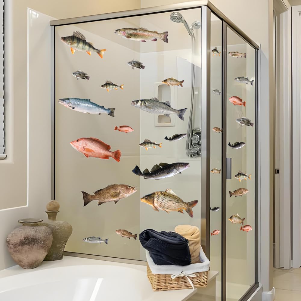 Simulated Natural Fish Stickers Suit