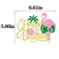 Ruscalin 1 PCS Flamingo Happy Birthday Cake Topper