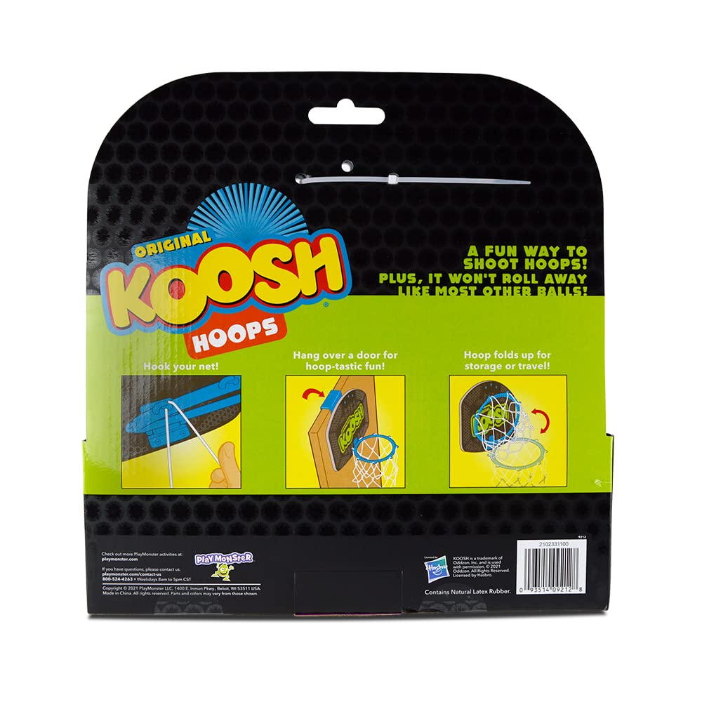 Koosh Hoops -- Basketball Game for The Ball That's Easy to Catch and Hard to Put Down -- Fidget Toy -- Ages 6+, Multi