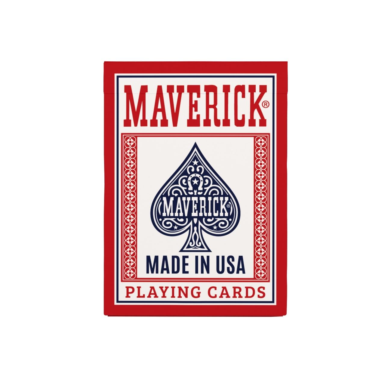 Maverick Playing Cards 12 Pack, Made in USA, New and Improved Quality, Standard Index, Red and Blue Decks, Bulk Playing Cards for Poker, Card Games