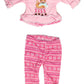 American Fashion World Pink Reindeer Pants Set for 14-Inch Dolls | Premium Quality & Trendy Design | Dolls Clothes for Popular Brands