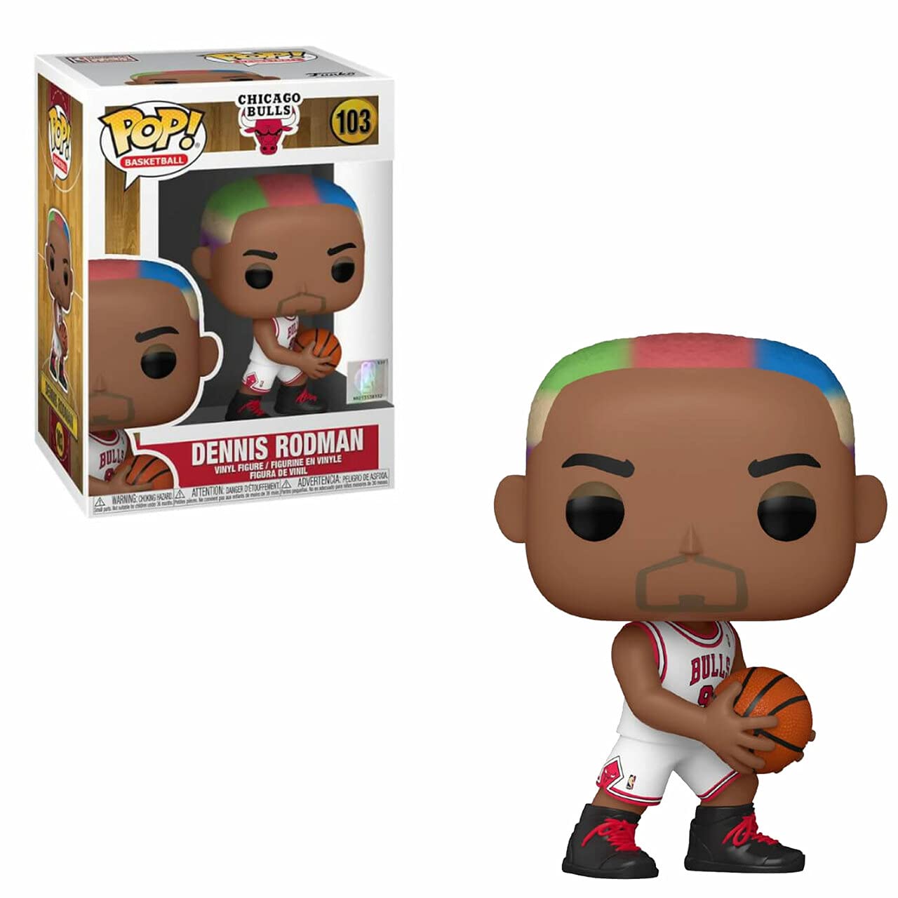 Dennis Rodman Pop #103 Basketball Vinyl Figure (Includes Compatible Ecotek Plastic Pop Box Protector Case)