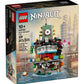 LEGO NINJAGO Micro City Building Set 40703 - Modular 5-Story Block with Teahouses and Sushi Bar - Compatible with Other Micro Sets - Ages 10 and Up