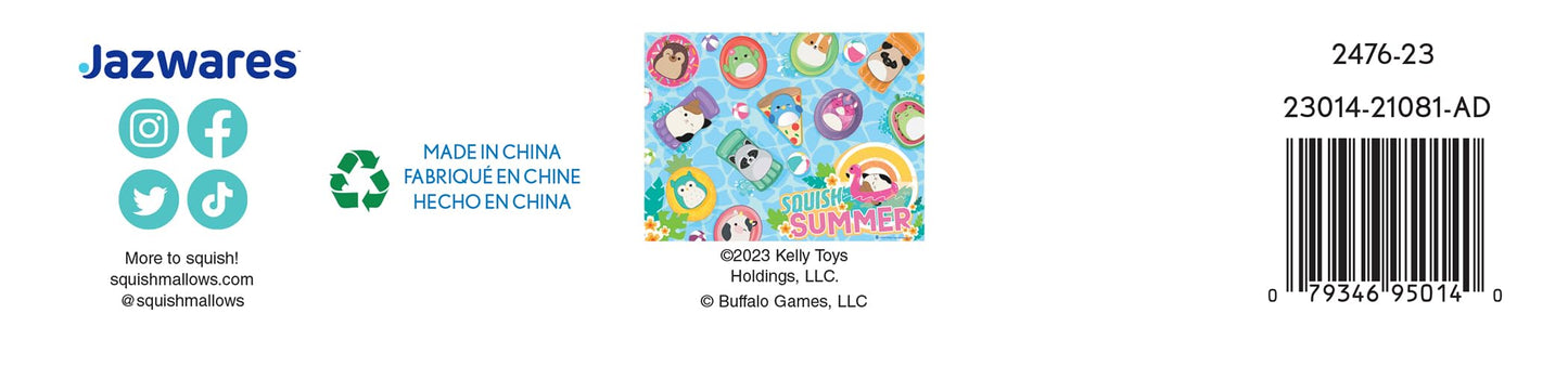 Buffalo Games - Squishmallows - Pool Party - 500 Piece Foil Jigsaw Puzzle