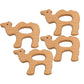 Natural Wooden Camel Children Toys Pendant Pure Natural Beech Wood Animal Toy Shape for Handmade Necklace/Bracelet (Camel)