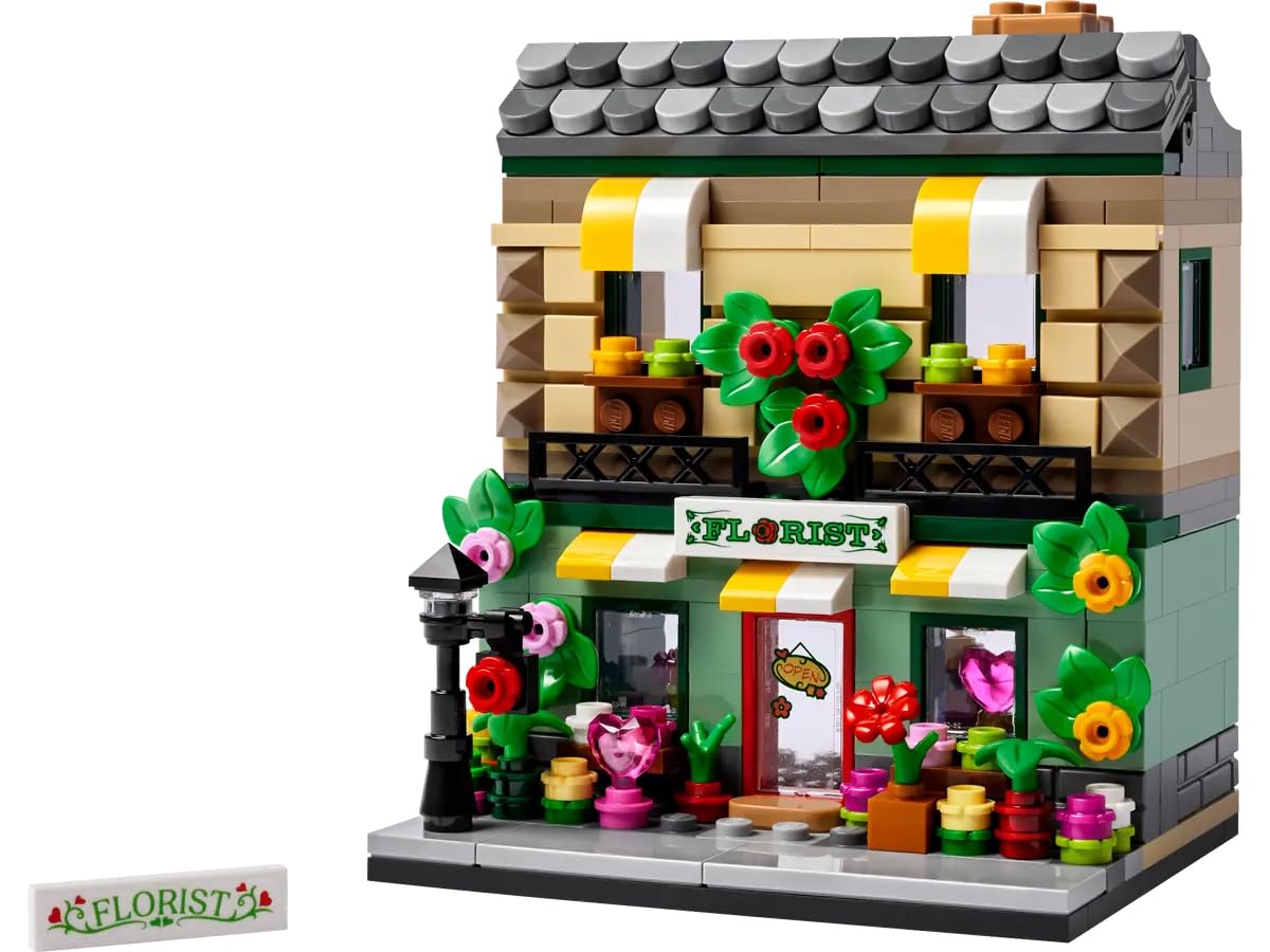 LEGO Flower Store Building Set 40680 - Collectible Model Shop with Interior Details - Customizable Design - Great Gift for Adult and Teen Builders