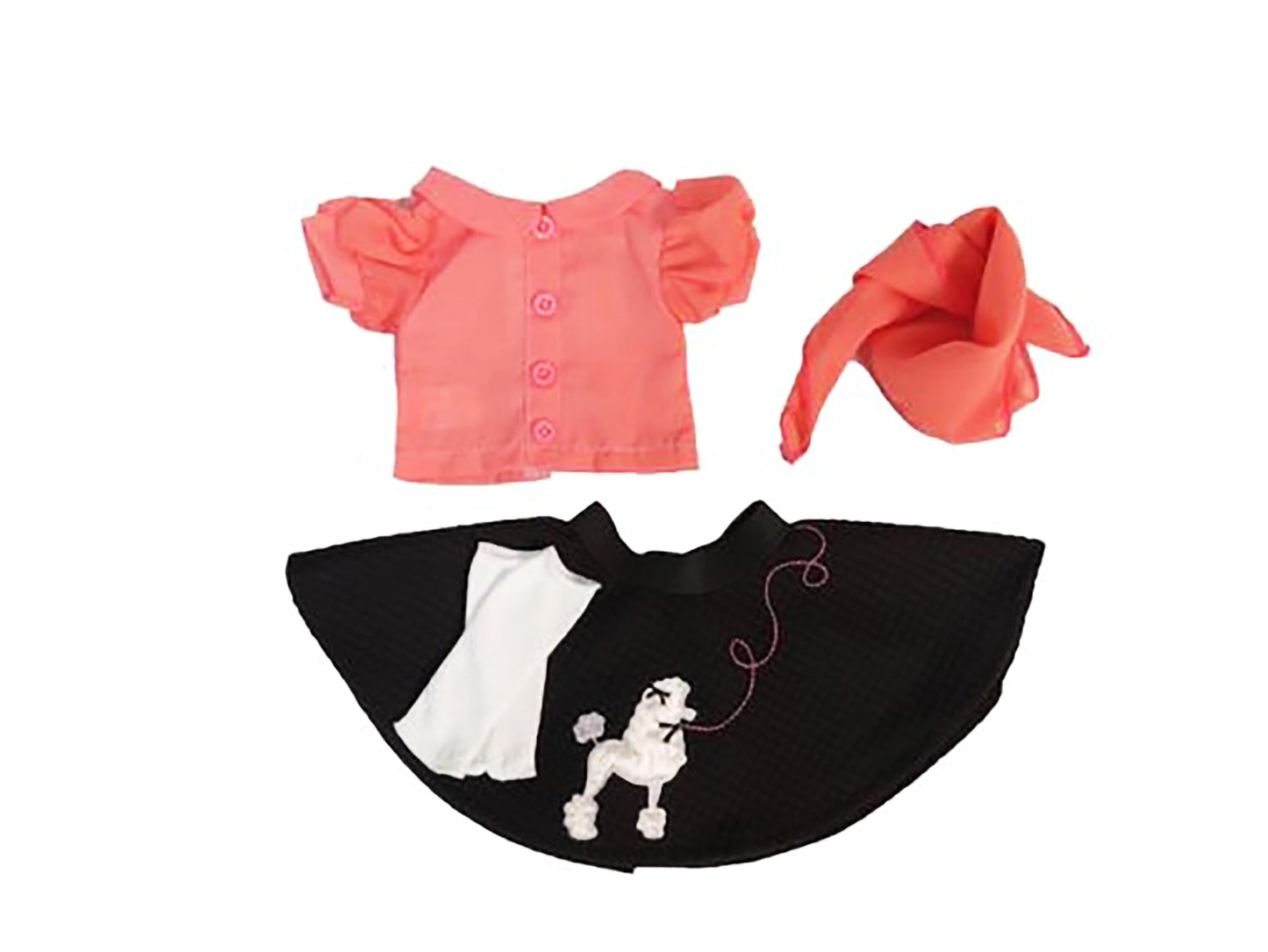 1950`s Inspired Poddle Oufit for 18-Inch Dolls | Premium Quality & Trendy Design | Dolls Clothes