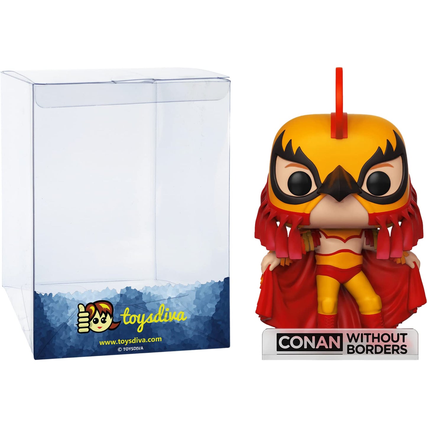 Funko C o n a n O'Brien (GameStop Exc): P o p ! Vinyl Figurine Bundle with 1 Compatible 'ToysDiva' Graphic Protector (023-34931 - B)