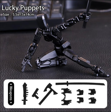 DANONI Assembly Completed-Titan 13 Action Figures, Upgrade Titan 13 Action Figure, Dummy Robot 13 Action Figure Set,3D Robot Action Figures