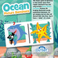 Picture Dominoes: Ocean Themed Matching Game for prechoolers - Contains 36 Dominoes - for 2 or More Players Ages 3 and up by Outset