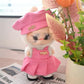 Doll Clothes for 17cm Dolls, Pink Premium Stylish Adorable Luxury Dolls Clothes Accessories ?No Doll Included?
