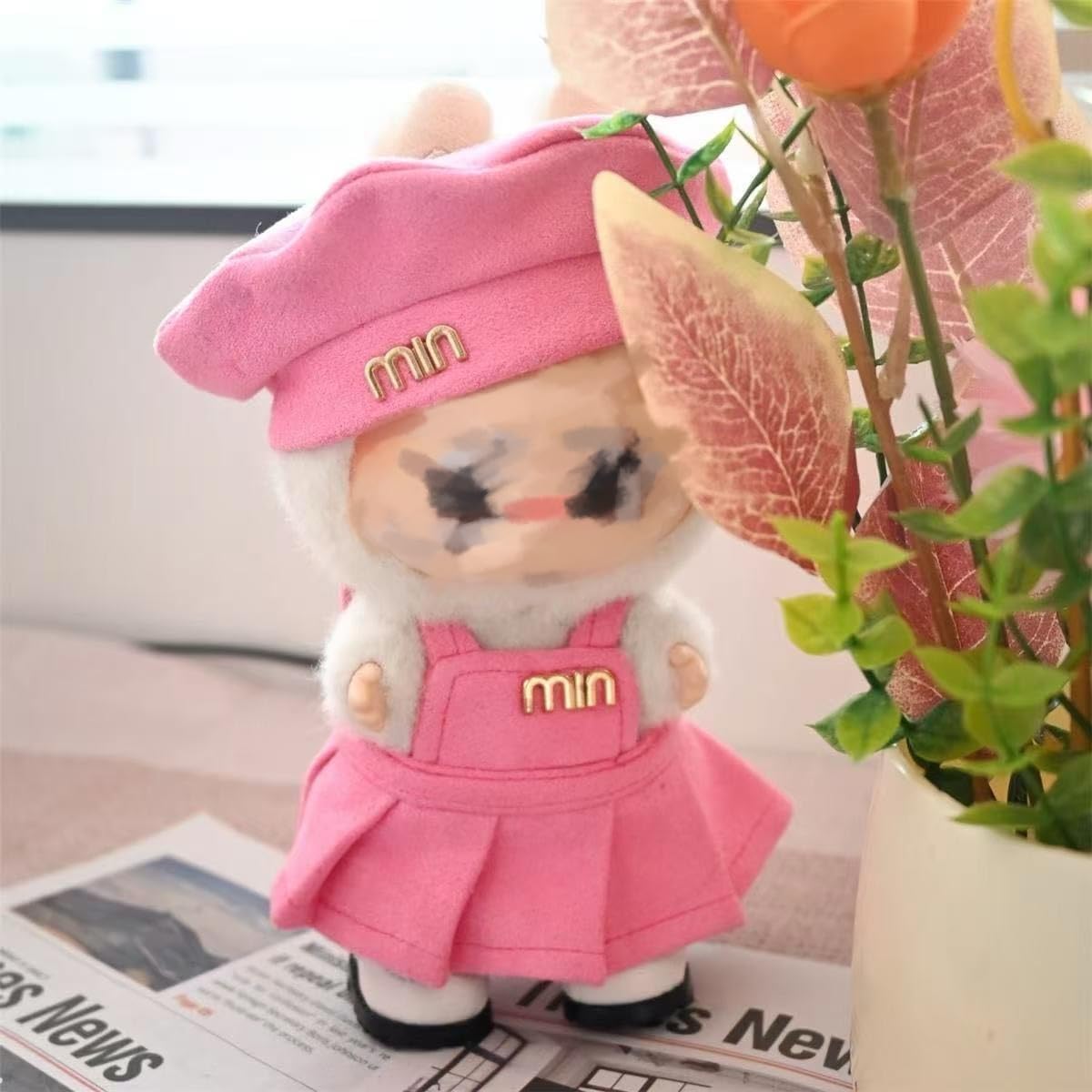 Doll Clothes for 17cm Dolls, Pink Premium Stylish Adorable Luxury Dolls Clothes Accessories ?No Doll Included?