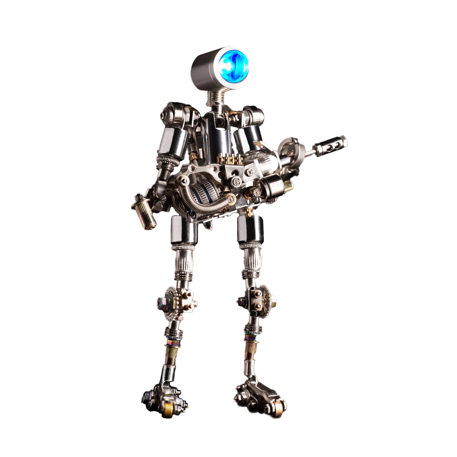 Mostarle Terminator M 3D Metal Puzzle, Arcynix DIY Mechanical Robot Model Kit, Sci-Fi Design LED Light Feature Unique Gift for Adults & Teenager