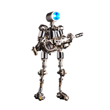 Mostarle Terminator M 3D Metal Puzzle, Arcynix DIY Mechanical Robot Model Kit, Sci-Fi Design LED Light Feature Unique Gift for Adults & Teenager