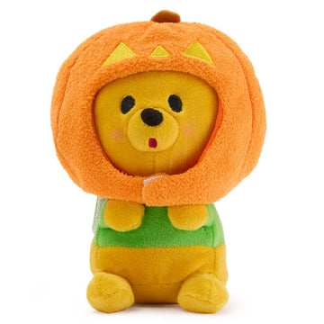 Disney Store Official Mini Mix-Its Plushies - Halloween Pooh - Cute Stuffed Animals - Mix & Match Detachable Hats - Hook and Loop Strap - Plush Toys