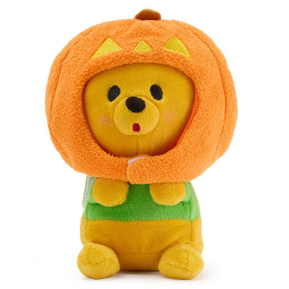 Disney Store Official Mini Mix-Its Plushies - Halloween Pooh - Cute Stuffed Animals - Mix & Match Detachable Hats - Hook and Loop Strap - Plush Toys