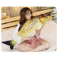 OUKEYI 31-Inch Giant 3D Soft Fish Cushion - Carp Plush Pillow Stuffed Toy for Home Decoration - Kids Throw Pillow and Stuffed Animal Gift