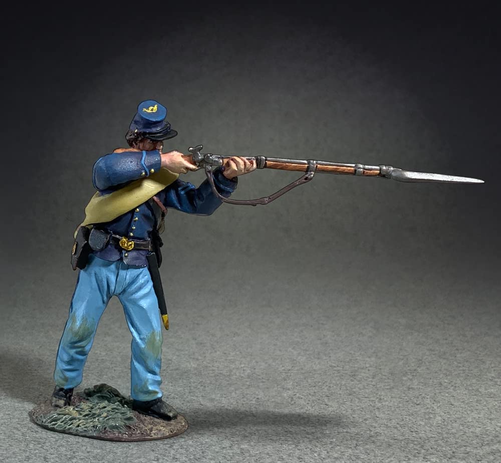 W. Britain American Civil War 31411 Union Corporal Standing Firing Rifle 1:30 Scale Metal