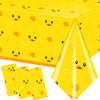 Dydamud 3pcs Yellow Duckie Table Cover, Waterproof & Easy to Clean, 70.8x42.5 inches, Duck-themed Tablecloth for Parties, Baby Showers, Gender Reveals