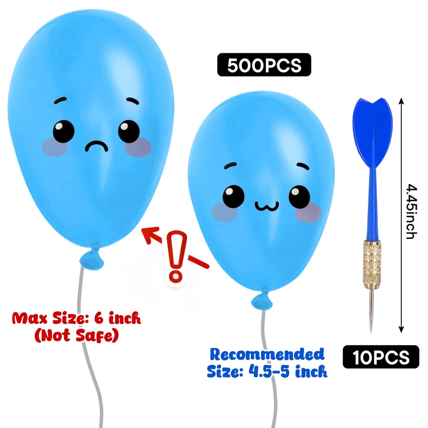 LovesTown 510PCS Dart Balloon Game Set, Carnival Games for Kids & Adults, Outdoor Party Game for Backyard, Birthdays & Family Reunions, Carnival Party